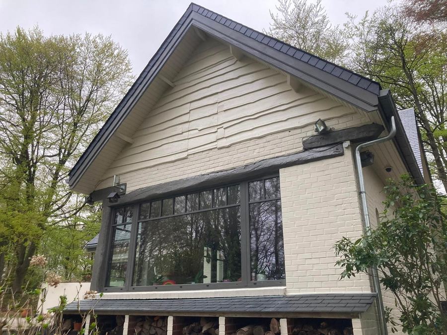 Extension avec grandes baies vitrées